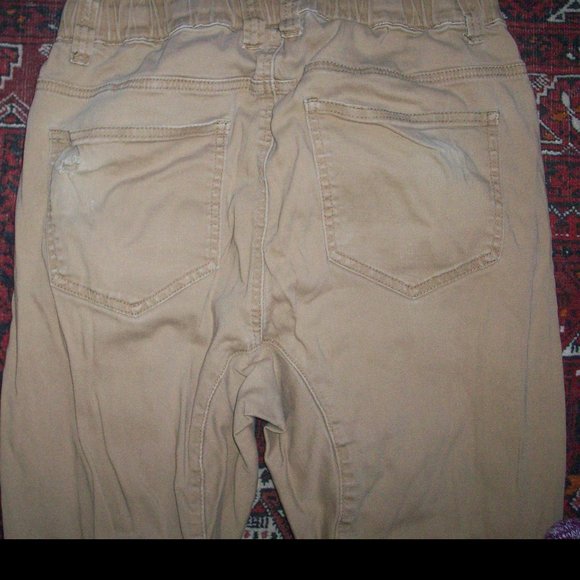 Men's Casual Twill Stretch Jogger Pants Elastic Draw String 28/28 by Victorious - Picture 9 of 12